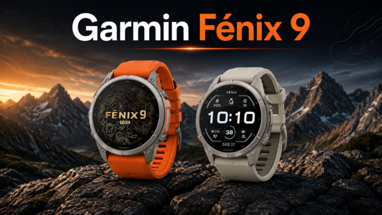 Garmin fēnix 9 y fēnix 9 Pro mostrando mapas y funciones de aventura
