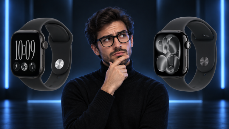 Apple Watch Series 11 frente al Apple Watch Series 12 mostrando sus diseños y sensores