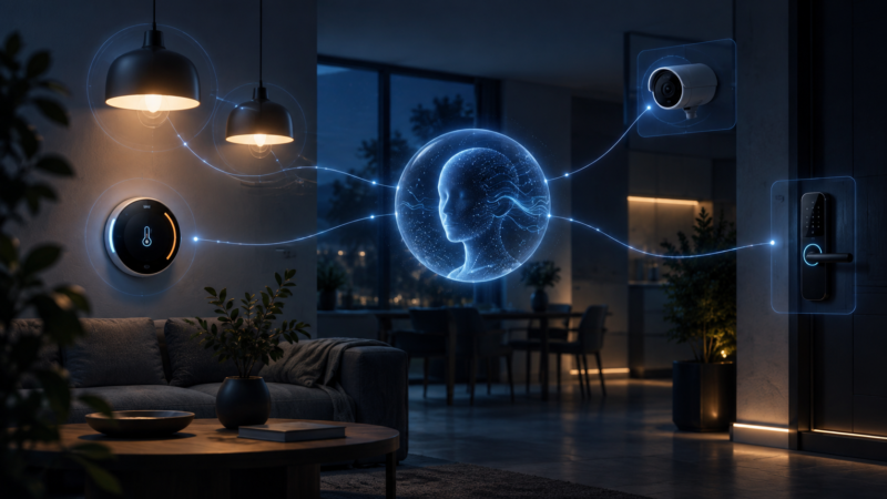 Agente de inteligencia artificial conectado a dispositivos de una vivienda inteligente