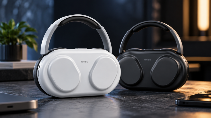 Nothing Headphone (1) Pro junto a Nothing Headphone (1)