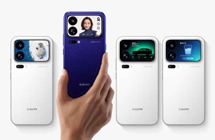 Móviles Xiaomi con pantalla trasera