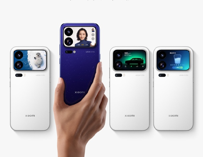Móviles Xiaomi con pantalla trasera